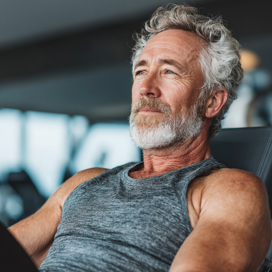 Група літніх людей на тренуванні